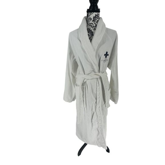 Frette 1860 White Plush Bathrobe XL Unisex Made In Turkey - Picture 1 of 13